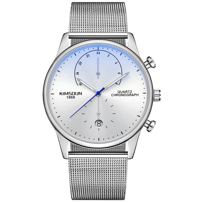 KIMSDUN Fashion ultra-thin watch men's trend multi-function waterproof quartz watch men's casual watch student K-1874B