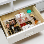 [Local Warehouse] 7 Pcs Drawer Organizers 4-Size Makeup Desk Drawer Organizer Plastic Bathroom Storage Bins Versatile Trays Vanity Dividers Container for Bedroom Dresser Kitchen Office
