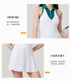 Lulu New Outdoor Sleeveless Badminton Dress Tennis Skirt Sports Suit Women's Golf Pantskirt Women 307
