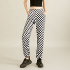 Yoga Pants Women's Loose Casual 2023 Spring and Summer Checkerboard Running Fitness Pants Aerobics Sports Tight Pants ENY221