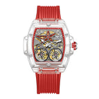ONOLA ON6828 men's watch double flywheel automatic mechanical watch Men's silicone waterproof watch