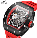 ONOLA ON3838 2023 Men watch Live Automatic Mechanical Watch Silicone strap Fashion Waterproof Sports Watch Men's casual ON3838
