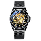 Fngeen Men's and Women's Automatic Mechanical Watch Mesh strap Fashion waterproof casual watch 0020