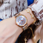 Longbo female watch fashion star live hot elegant quartz watch waterproof office lady watch 83365