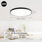 20inch Dimmable Led Ceiling Lamps Smart APP Remote Control Ultra-thin Bedroom Ceiling Lights Panel Light For Living Room Kitchen
