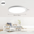 20inch Dimmable Led Ceiling Lamps Smart APP Remote Control Ultra-thin Bedroom Ceiling Lights Panel Light For Living Room Kitchen