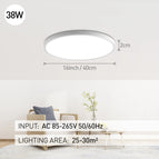 20inch Dimmable Led Ceiling Lamps Smart APP Remote Control Ultra-thin Bedroom Ceiling Lights Panel Light For Living Room Kitchen