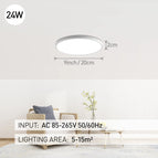 20inch Dimmable Led Ceiling Lamps Smart APP Remote Control Ultra-thin Bedroom Ceiling Lights Panel Light For Living Room Kitchen