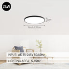 20inch Dimmable Led Ceiling Lamps Smart APP Remote Control Ultra-thin Bedroom Ceiling Lights Panel Light For Living Room Kitchen
