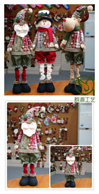 Christmas decorations Christmas scene layout window display creative Christmas decorations Santa Claus doll