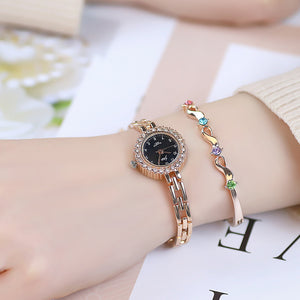 JW women watch Diamond Bracelet Watch High-Grade Quartz Watch Women's  Small elegant casual lady Watch