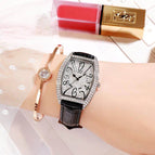 GEDI 12010 Fashion Casual Watch Hot Sale Women Elegant Luxury Diamond Leather Waterproof Ladies Analog Quartz Dress Wristwatch