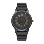 EUTOUR Magnetic Ball Ethnic Style Mechanical Black Technology Male Round Pin Buckle Spiral Watch Crown E040 With box gifts for men watches