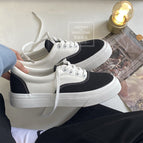 Thick-soled canvas shoes women's heightened student casual shoes 2021 new Korean ins big-toed shoes MIS-503