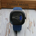 Punk Style Turntable Boys New Concept Watch Trendy Men's Fashion Watch All-Match Belt Quartz casual student's Watch