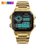 SKMEI 1335 Reloj Deportivo Digital Men Watches 50M Waterproof Sport Watch Sport Stainless Steel Wristwatch