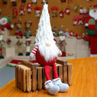 Christmas decorations gnome faceless doll sitting window forest goblin doll shop home Christmas decorations gift