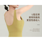 Yoga Clothes Women's Summer Jumpsuit Sports Shorts One-Piece Jumpsuit Tight Fitness Dancing Dress ENY304