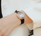GUOU 6038 Women's Watch New Style Diamond Inlaid Fashion Belt Wrist Watch Waterproof Quartz Women's Watches