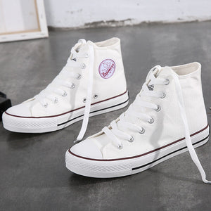 Warrior high canvas shoes women casual flat-bottomed lovers white classic board shoes WXY-473T