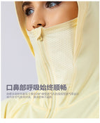 2022 new sunscreen clothing women's summer thin anti-ultraviolet loose large size ice silk sunscreen shirt sun hat sunscreen Top 8234