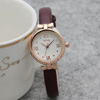 GOGOEY 2022 Japan and South Korea small disk ribbon girls' watch small fresh belt watch fashion trend girls' simple quartz watch
