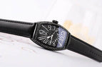 Guou 8200 Crystal Bling Women watches Fashion Leather Rectangle Watches leather watchbelt qu arz women watch