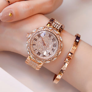 GEDI New Women watch diamond steel strap fashion hot sale waterproof quartz lady party causal watch 8095