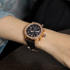 GUOU Watches female personality large dial retro style fashion couple casual neutral watch for women