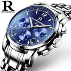 Ontheedge rzy026 steel case steel strip multi-functional steel watch men's genuine quartz 6-pin wholesale business Watch