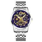 KIMSDUN NEW fashion trend automatic mechanical watch hollow watch men's sports waterproof men's watch K-1975A