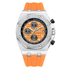 ONOLA ON6805 Fashion Sports Men's Watch Silicone Band Waterproof Multifunctional Quartz Watch Men
