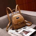 2021 women bag new retro single shoulder messenger lady small square soft leather large capacity backpack D213