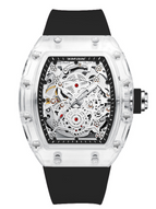 KIMSDUN Transparent Richard Waterproof Hollow Automatic Mechanical Watch Men's Watch Fashion Wine Barrel Miller K-2015A