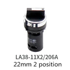 22mm economical LA38-11/206A button switch knob switch emergency stop switch normal open + normal close