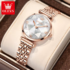 OLEVS Women quartz watch fashion luxury and simple elegant trend color waterproof office lady casual watch 6642