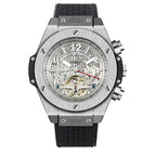 KIMSDUN lether Tourbillon Automatic Mechanical Watch Waterproof Luminous Business Men's casual Watch K-718D