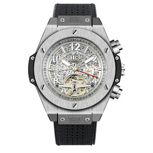 KIMSDUN lether Tourbillon Automatic Mechanical Watch Waterproof Luminous Business Men's casual Watch K-718D