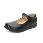 2021 girls' leather shoes black and white children's show shoes spring and autumn new big children princess dress shoes elementary school single shoes 032