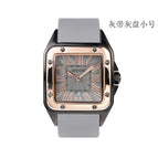 [Ready stock]GUOU fanshion Women Watches Lady Luxury Wristwatches Rubber Silicon Dress Square Quartz Watch