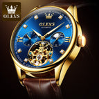 OLEVS Watch for men Automatic Mechanical Watch Fashion Trend Skeleton Flywheel Business Men's Watch 3601