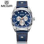 MEGIR 2072 Top Luxury Brand Men Watches Man Fashion Quartz Watch Mens Simple Business Wristwatches Male Clock Relogio Masculino