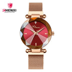 CHENXI Hot Sale Fashion women Watch Magnetic Mesh Strap Watch Quartz Watch Ladies Net Watch 309L