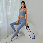 Sports yoga suits women's running beauty back fitness vest sexy professional high-altitude sports running yoga set