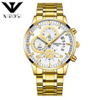 NIBOSI Men Watches Luxury Top Brand Men gold Watch Relogio Masculino Military Army Analog Quartz Wristwatch 2309