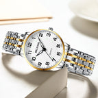Elderly Watch Men's Waterproof Quartz Watch Big Digital Mother Middle-aged Elderly Couple Watch Gift for Mother  Father