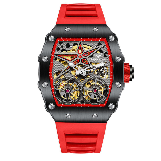 ONLA ON6829 Waterproof new fashion mechanical watch flywheel hollow automatic mechanical men's watch