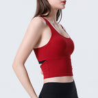 Yoga Vest 2022 new sling exercise fitness clothing fashion sweat-absorbent quick-drying women chest pad top 8067