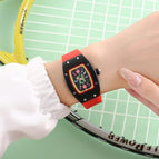 New Women's Candy Series Watch Genuine Diamond Square Waterproof Fashion Luminous lady quartz Watch 8084B