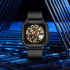 Square Hollow Watch Men's Mechanical Automatic Watch Fashion Men's casual Student Waterproof Watch K-2161A